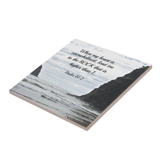 Psalm 61:2 Wenn mein Herz überfordert ist... Fliese (Seite)