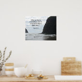 Psalm 61:2 Wenn mein Herz überfordert ist... Poster (Küche)