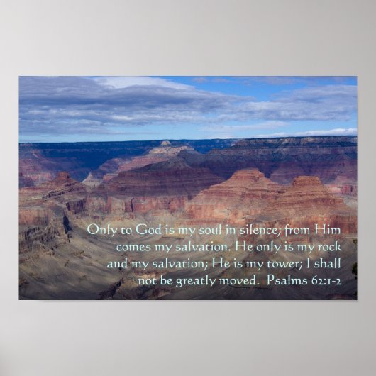 Psalm 62:1-2 Poster (Vorne)