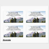 Psalm 62:1,2 rechteckiger aufkleber (Blatt)