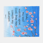 Psalm 62:1 fleecedecke (Vorderseite (Horizontal))