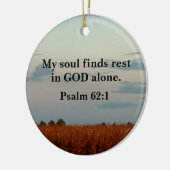 Psalm 62:1 Mein Soul findet allein in Gott Erholun Keramik Ornament (Links)