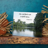 Psalm 62:1 Mein Soul findet Erholung allein in Got Fotoplatte (Seite)