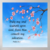 Psalm 62:1 poster (Vorne)