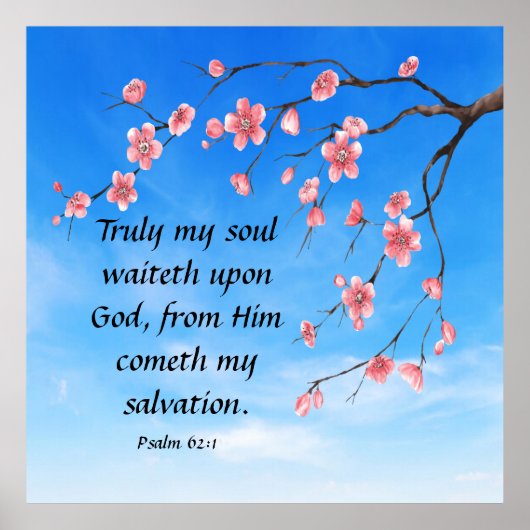 Psalm 62:1 poster (Vorne)