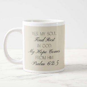Psalm 62:5 Hoffnung Bibelvers Tasse