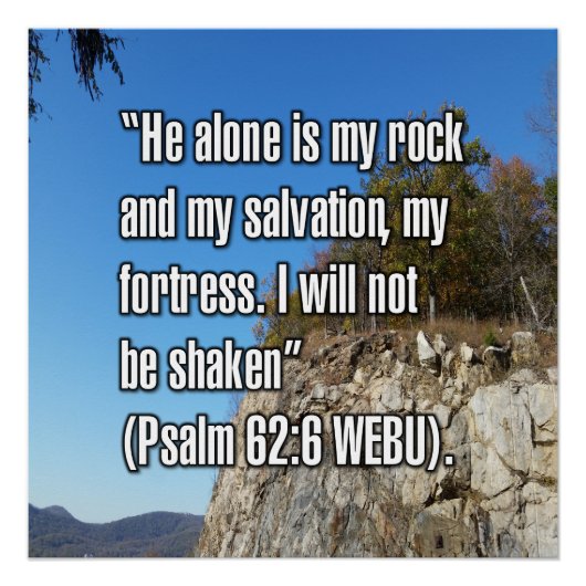 Psalm 62:6 WEBU Poster (Vorderseite)