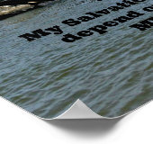 Psalm 62:7 Meine Errettung und meine Ehre hängen v Poster (Ecke)