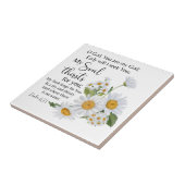 Psalm 63:1 Bibelschrift - Kamille Blume Fliese (Seite)