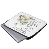 Psalm 63:1 Bibelschrift - Kamille Blume Laptopschutzhülle (Vorne Knopf)