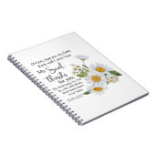 Psalm 63:1 Bibelschrift - Kamille Blume Notizblock (Rechte Seite)