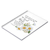 Psalm 63:1 Bibelschrift - Kamille Blume Notizblock (Linke Seite)