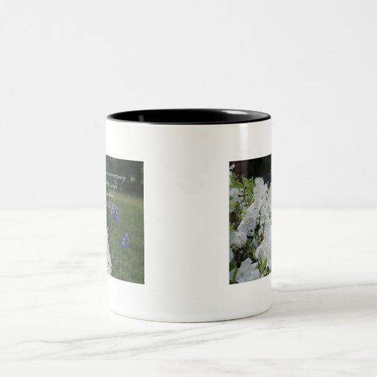 Psalm-63:2 Weiß-Azalee Zweifarbige Tasse (Mittel)