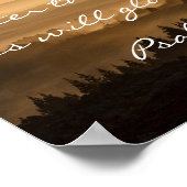 Psalm 63:3 Bibel Verse Zitat Bergbild Poster (Ecke)