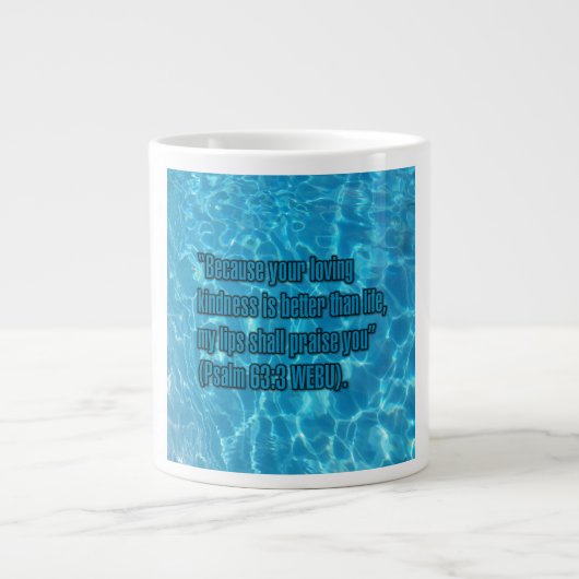 Psalm 63:3 WEBU Tasse (Vorderseite)