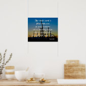 Psalm 65:8 Lieder der Freude Poster (Küche)