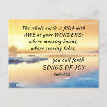 Psalm 65:8 Sie rufen Songs der Joy Bible Verse her