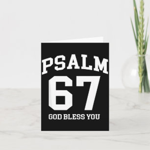 Psalm 67 Christlich 6 7 Sechs Sieben Jesus Lustige Karte