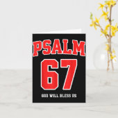 Psalm 67 Gott wird uns segnen Varsity Nummer 67 Karte (Gelbe Blume)