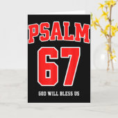 Psalm 67 Gott wird uns segnen Varsity Nummer 67  Karte (Gelbe Blume)