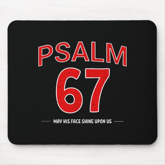 Psalm 67 Möge sein Angesicht über uns leuchten Gla Mousepad (Vorne)