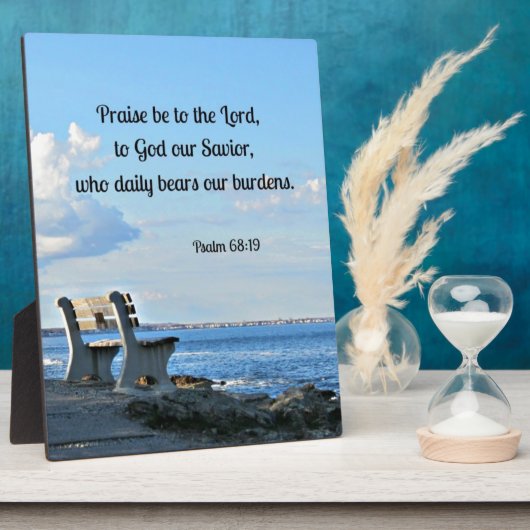 Psalm 68:19 Lob sei zum Herrn, zu Gott .... Fotoplatte (Seite)