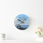 Psalm 68:19 Lob sei zum Herrn, zu Gott .... Runde Wanduhr (Zuhause)