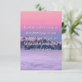 Psalm 68:2 KJV Bible Verse Flat Greeting Card Karte (Stehend Vorderseite)