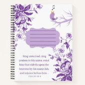 Psalm 68:4, Hardcover 8.5 X 11" Notebook Notizblock (Vorderseite)