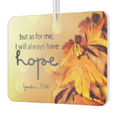 Psalm 71:14 Ich werde immer HOPE Maple Blätter Autolufterfrischer (Links)