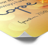 Psalm 71:14 Ich werde immer HOPE Maple Blätter Poster (Ecke)