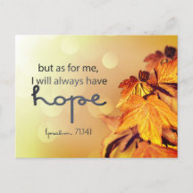 Psalm 71:14 Ich werde immer HOPE Maple Blätter