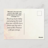 Psalm 71:14 Ich werde immer HOPE Maple Blätter Postkarte (Rückseite)