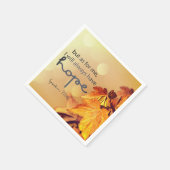 Psalm 71:14 Ich werde immer HOPE Maple Blätter Serviette (Ecke)