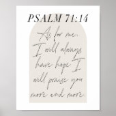 Psalm 71:14 poster (Vorne)