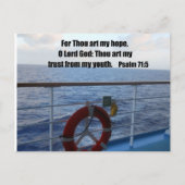 Psalm 71:5 postkarte (Vorderseite)