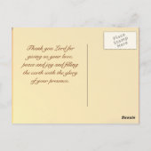 Psalm 72:19 Ließ, die Erde mit Seiner Herrlichkeit Postkarte (Rückseite)