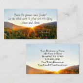 Psalm 72:19 Ließ, die Erde mit Seiner Herrlichkeit Visitenkarte (Vorne/Hinten)