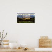 Psalm 72:19 Mai die Erde mit Seiner Herrlichkeit g Poster (Küche)