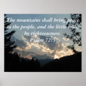 Psalm 72:3 Poster (Vorne)