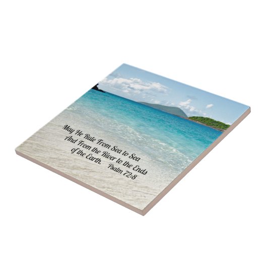 Psalm 72:8 Mai Er regiert vom Meer zum Meer... Fliese (Seite)