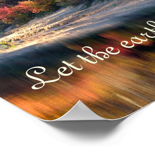 Psalm 72 Gottes Ruhmbuch Herbstposter Poster (Ecke)