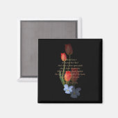 Psalm 73: 25-26 Tulips Magnet (Vorderseite/Rückseite)