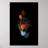 Psalm 73: 25-26 Tulips Poster (Vorne)