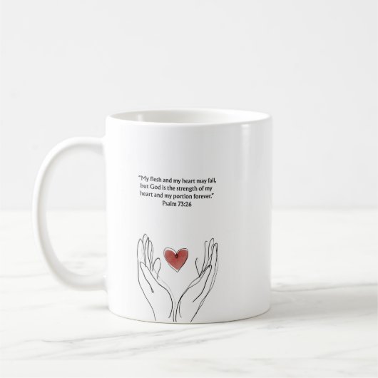 Psalm 73:26 Christliches Tasse | Ermutigungsgesche (Links)