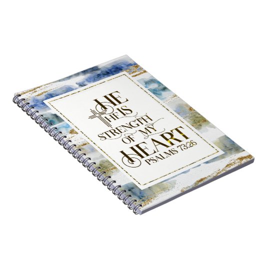 Psalm 73:26 Er ist die Stärke meines Herzens Notizblock (Rechte Seite)