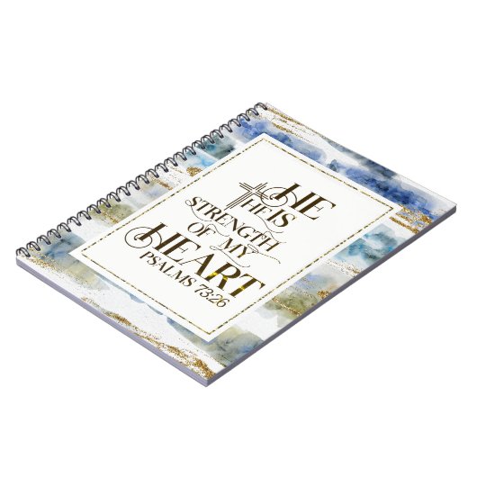 Psalm 73:26 Er ist die Stärke meines Herzens Notizblock (Linke Seite)