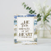 Psalm 73:26 Er ist die Stärke meines Herzens Postkarte (Stehend Vorderseite)