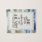 Psalm 73:26 Er ist die Stärke meines Herzens Puzzle (Horizontal)