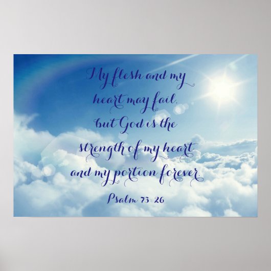 Psalm 73:26 poster (Vorne)